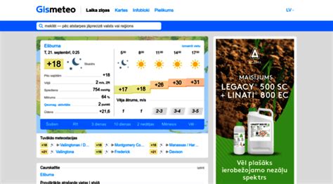 gismeteo daugavpils lv ziņas.